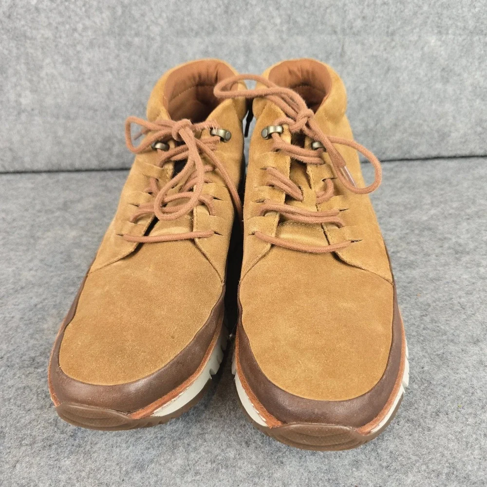 Cole Haan GrandOS Men 9M Tan Suede Zerogrand Chukka Sneaker Boots Comfort C31413